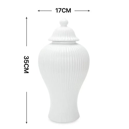 European Ceramic Jar Vase