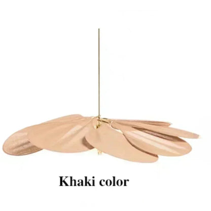Colorful Petal Pendant Light – Fabric Flower Chandelier for Living Room & Bedroom