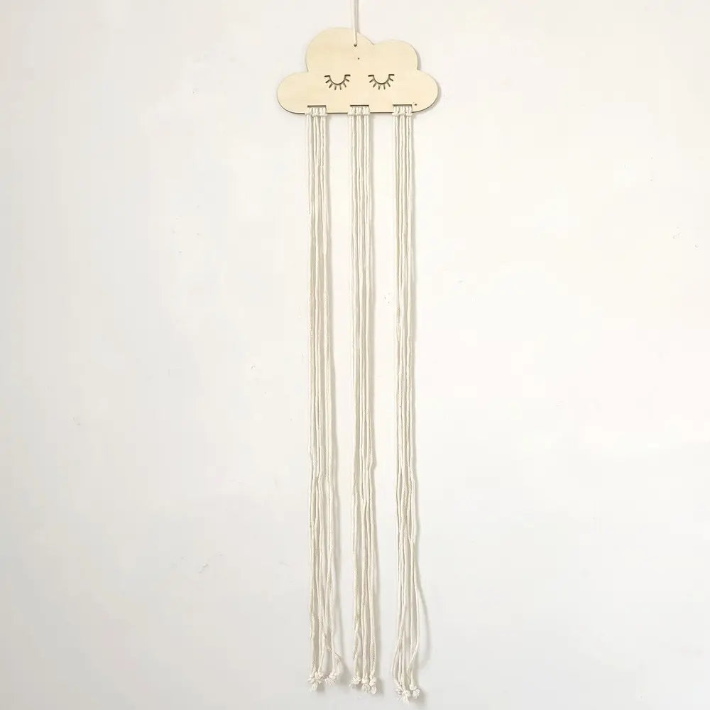 Solid Wood Clouds Model Jewelry Hairpin Bow Storage Tool