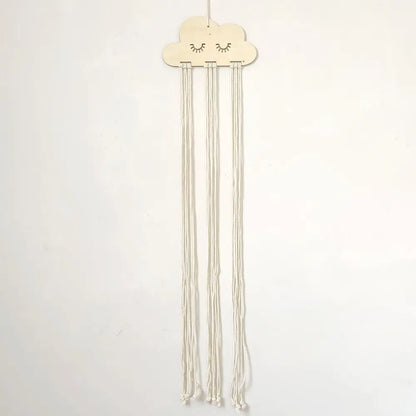 Solid Wood Clouds Model Jewelry Hairpin Bow Storage Tool