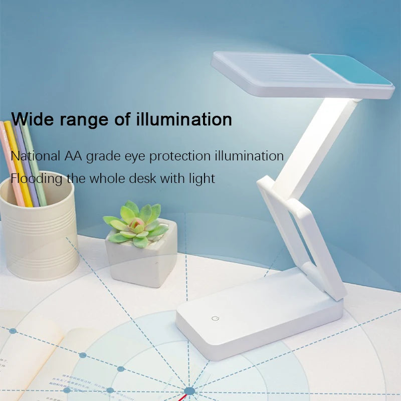Folding LED Desk Lamp Rechargeable Battery Specific Eye Protector Dormitory Portable Large Table Lamp CapacityLed Night Lights