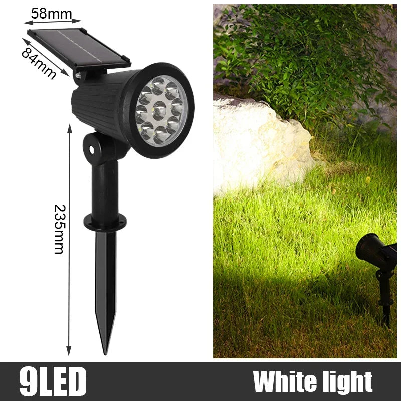 Solar In-Ground LED Spotlights (1–4 Pack) – IP65 Adjustable Landscape Lights