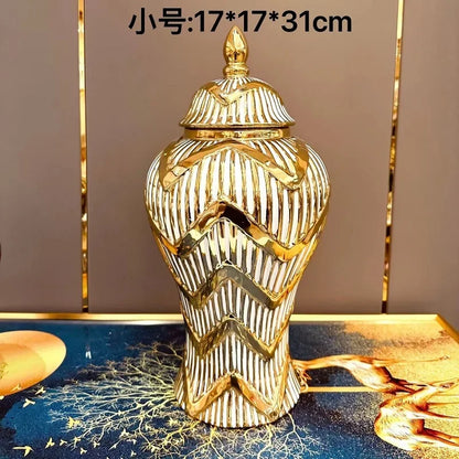 European Ceramic Jar Vase