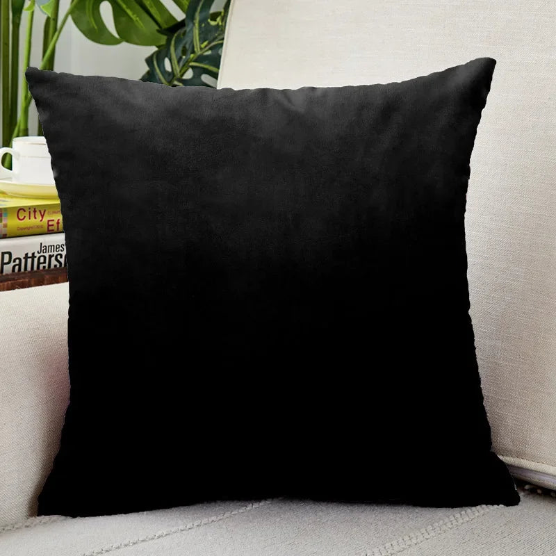 Solid Velvet Cushion Cover