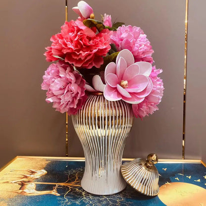 European Ceramic Jar Vase