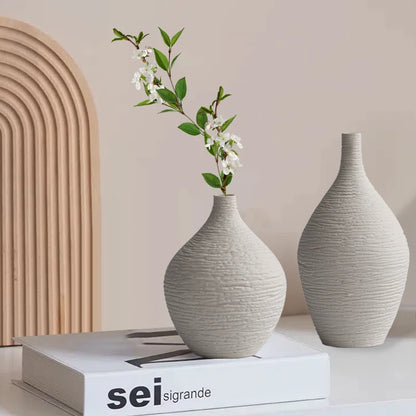 Nordic Slim Neck Ceramic Vase