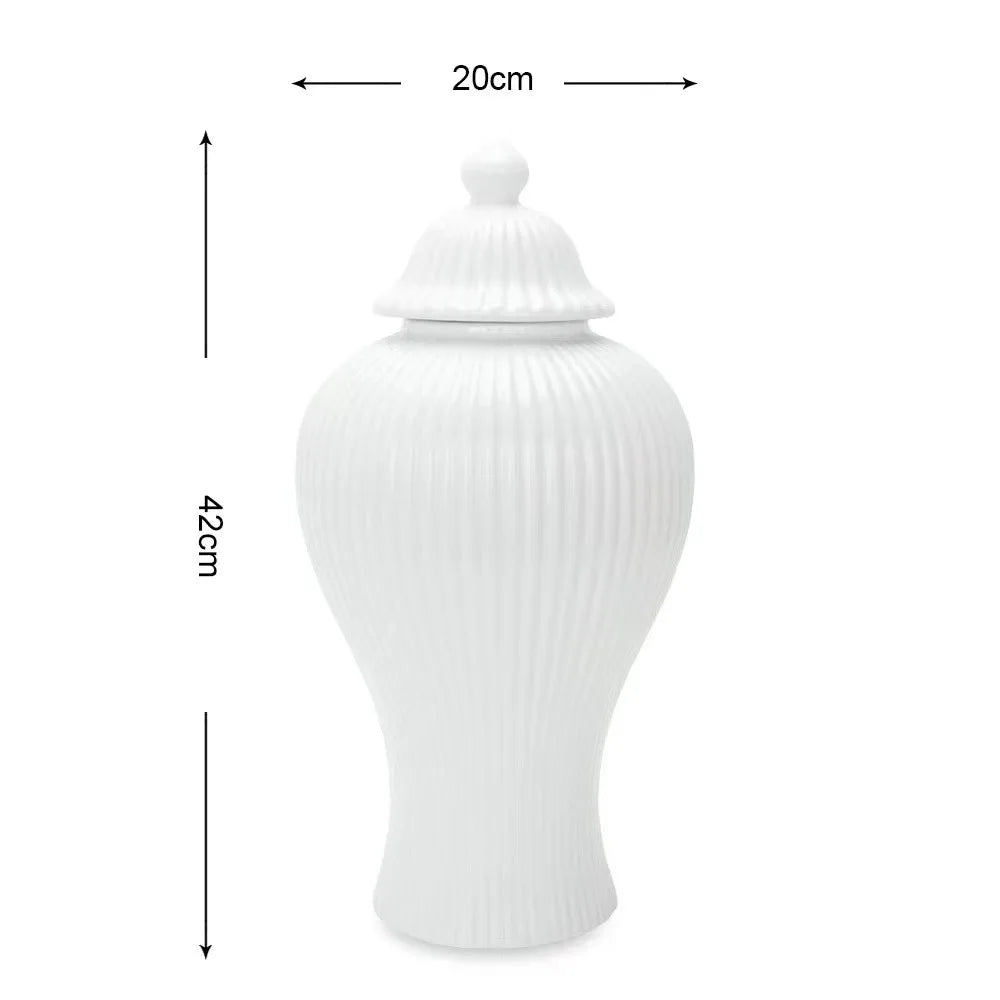 European Ceramic Jar Vase