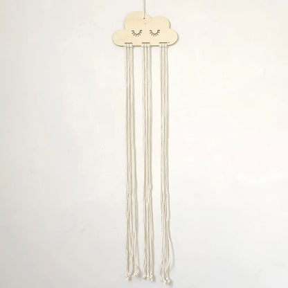 Solid Wood Clouds Model Jewelry Hairpin Bow Storage Tool