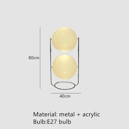 Italy Designer Led Floor Lamp White Ball 2.8 Stand Light for Living Room Hotel Led Chrome Metal Sofa Side Lounge Decoration Lamp
