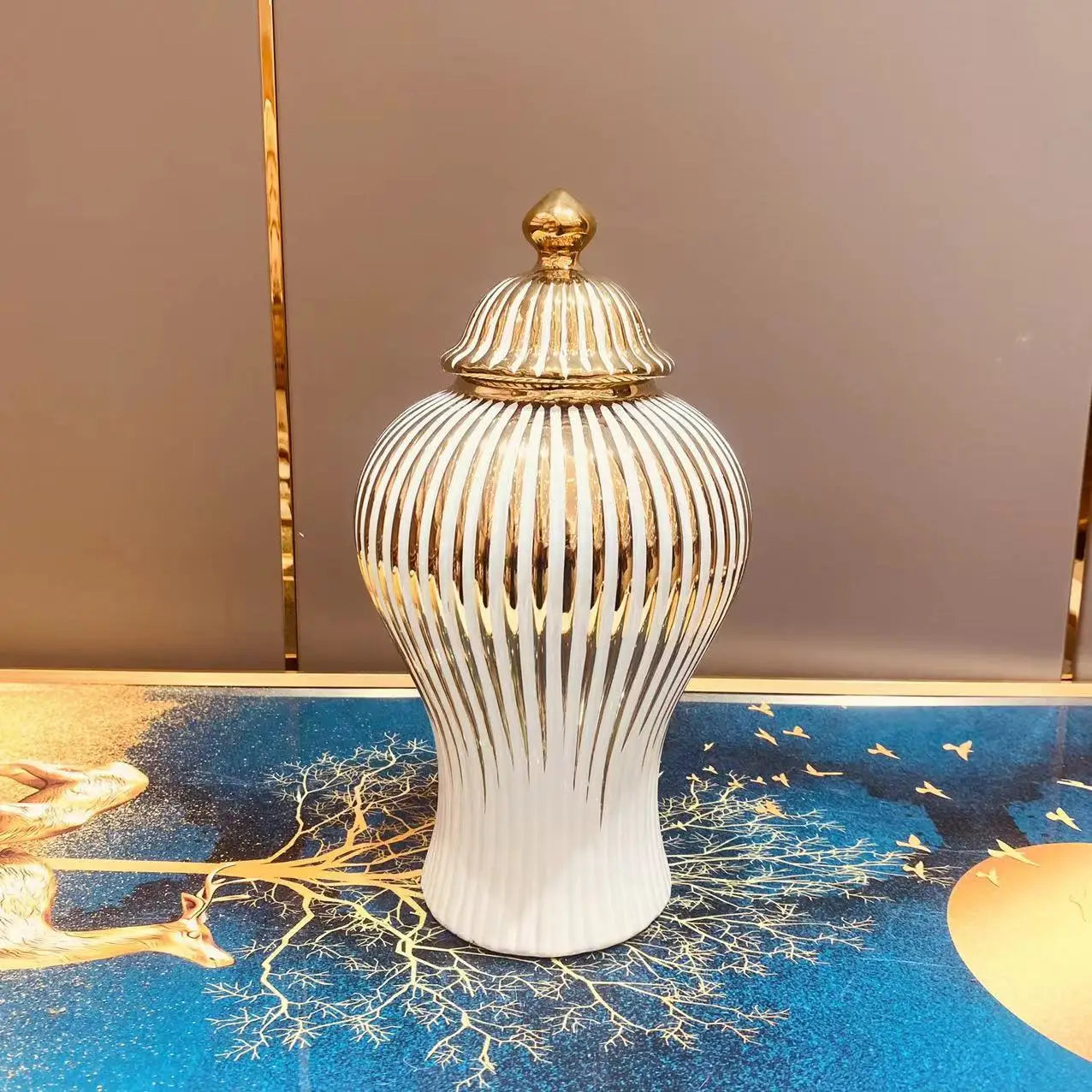European Ceramic Jar Vase