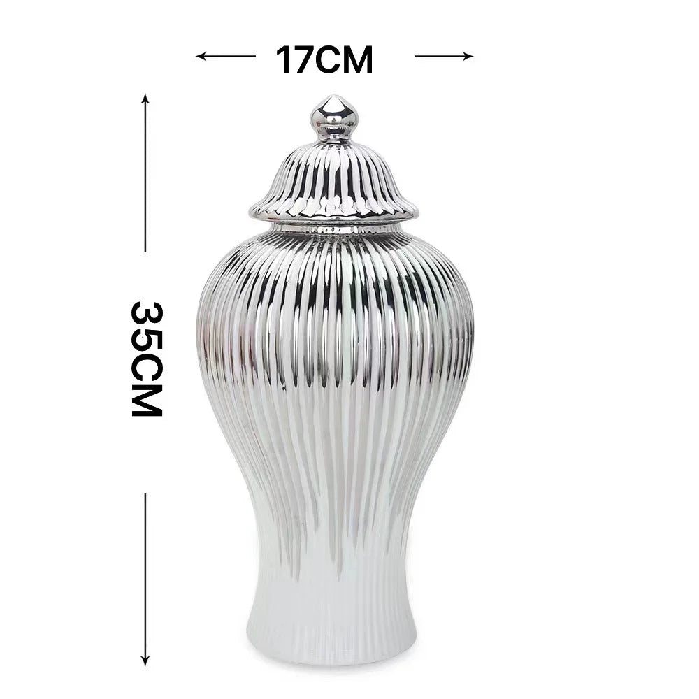 European Ceramic Jar Vase