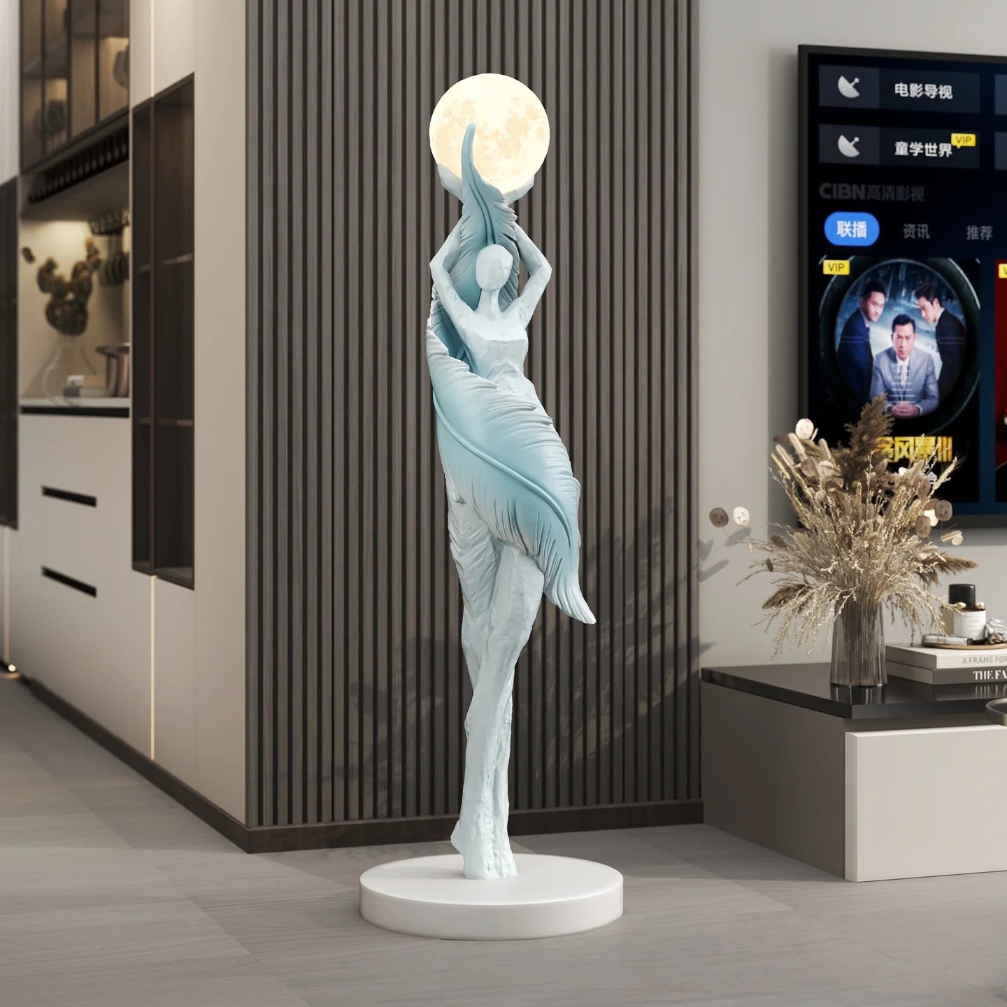 Modern Art Floor Lamp Home decoration Lights Living Room Bedroom Humanoid Atmosphere Lamps Couch High-End Sculpture LED Lighting