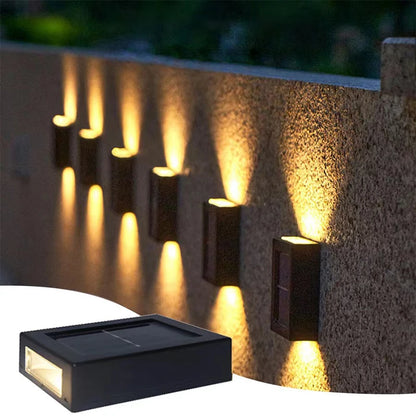Solar Up-Down Wall Spot Lights – Decorative Outdoor Accent Lighting