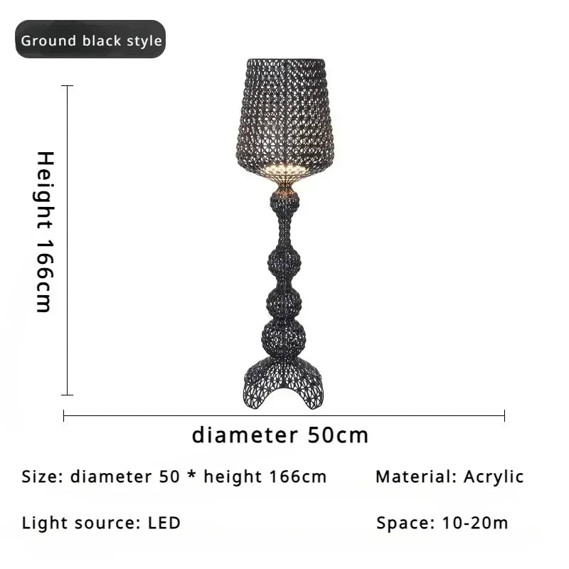 Japanese Medieval Retro Style Trophy Shaped LED Floor Lamp Art Design Lights for Living Dining Room Home Decoration Chandelier