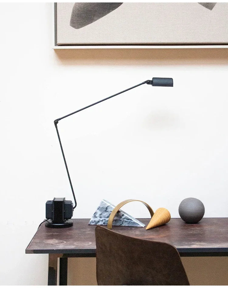 Modern Italian Design Floor Lamp Simple Retro Style Living Room Study Adjustable Swing Arm Reading Table Lamp Home Decor LED