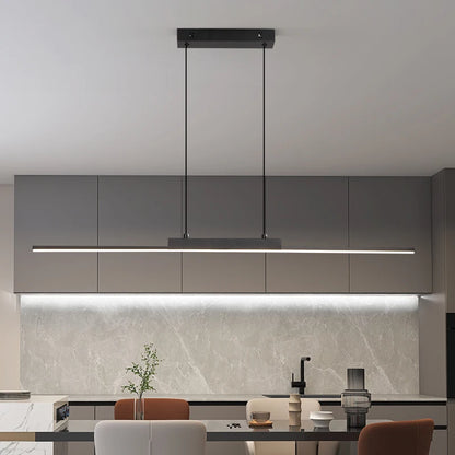 Modern Linear Pendant Light – Long Chandelier for Dining Room & Kitchen