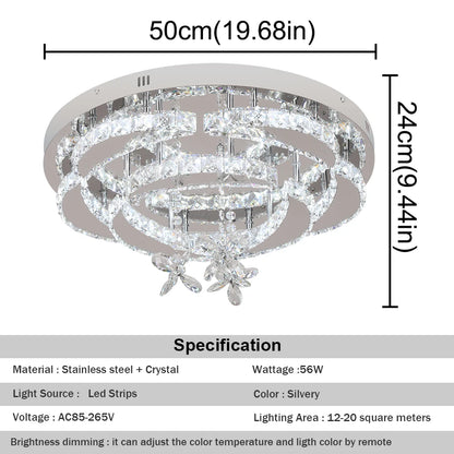 K9 Crystal Chandelier — Dimmable