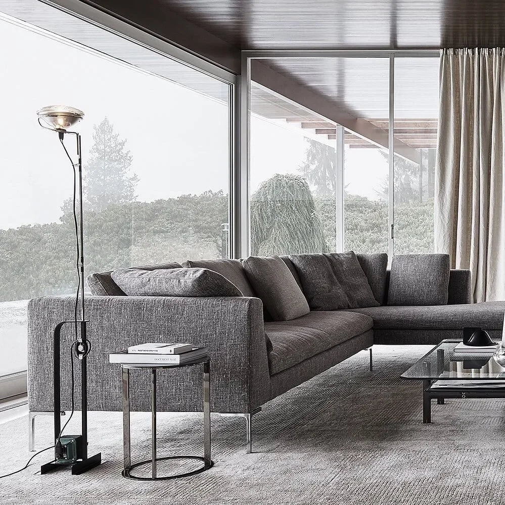 Nordic Iron Chromium Floor Lamp for Living Room Bedroom Bedside Sofa Side Standing Lamp Lighting Fixture