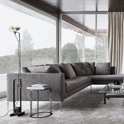 Nordic Iron Chromium Floor Lamp for Living Room Bedroom Bedside Sofa Side Standing Lamp Lighting Fixture