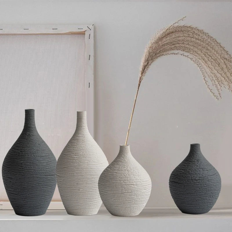 Nordic Slim Neck Ceramic Vase