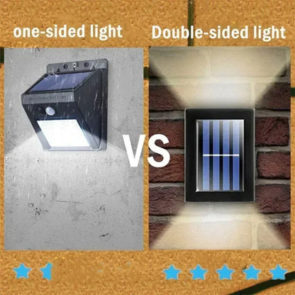Solar Up-Down Wall Spot Lights – Decorative Outdoor Accent Lighting