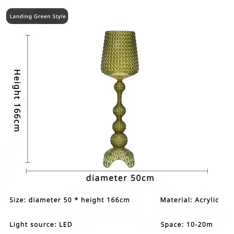 Japanese Medieval Retro Style Trophy Shaped LED Floor Lamp Art Design Lights for Living Dining Room Home Decoration Chandelier