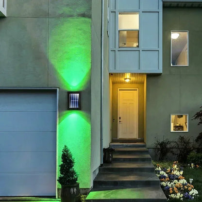 Solar Up-Down Wall Spot Lights – Decorative Outdoor Accent Lighting