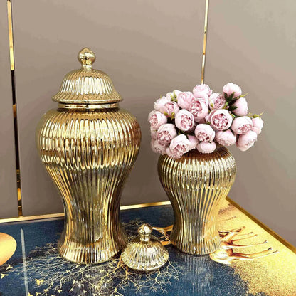 European Ceramic Jar Vase