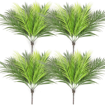 20.47in 9Leaves Artificial Tropical Plants Fake Palm Plant Branch Green Leaves for Home Garden Office Jungle Carnival Decoration