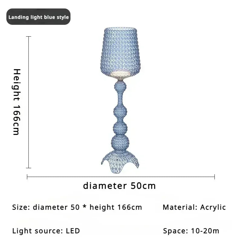Japanese Medieval Retro Style Trophy Shaped LED Floor Lamp Art Design Lights for Living Dining Room Home Decoration Chandelier