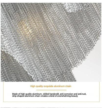 Floral Tassel Staircase Chandelier – Grand LED Pendant for Villa & Duplex Spaces