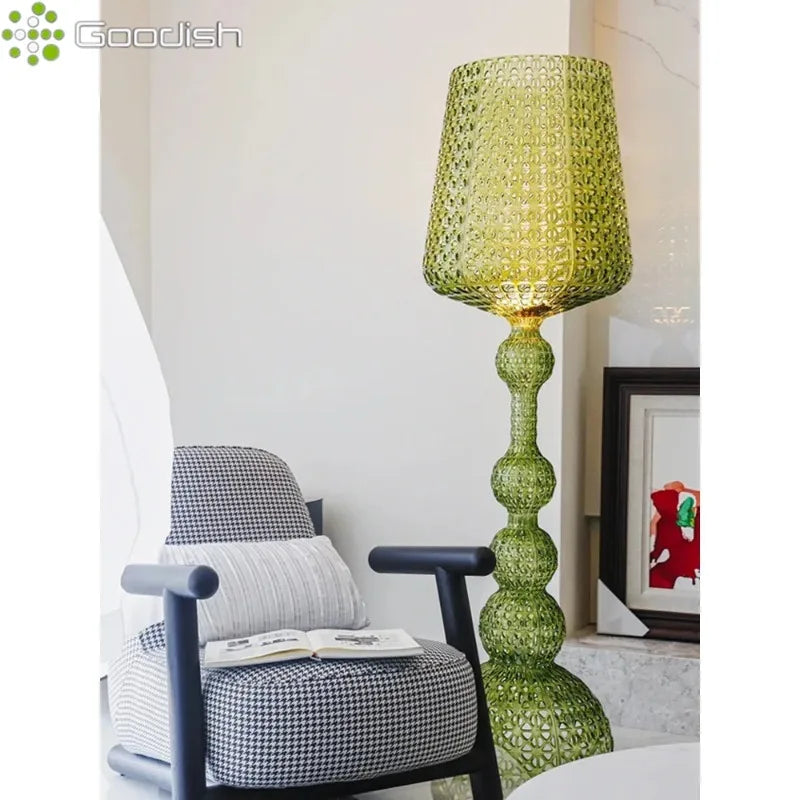 Japanese Medieval Retro Style Trophy Shaped LED Floor Lamp Art Design Lights for Living Dining Room Home Decoration Chandelier