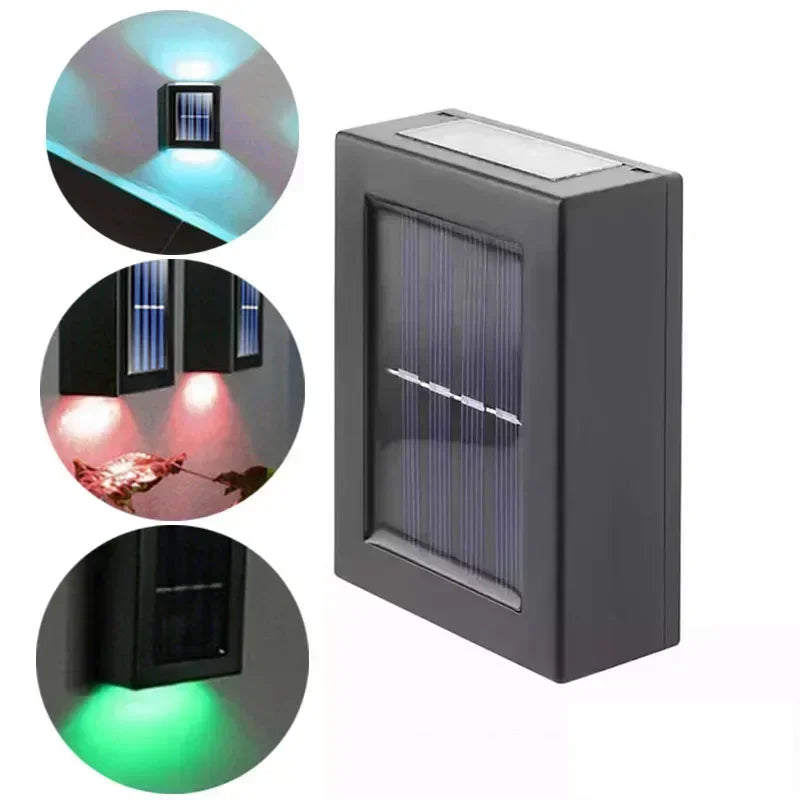 Solar Up-Down Wall Spot Lights – Decorative Outdoor Accent Lighting