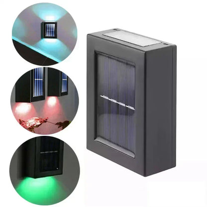 Solar Up-Down Wall Spot Lights – Decorative Outdoor Accent Lighting