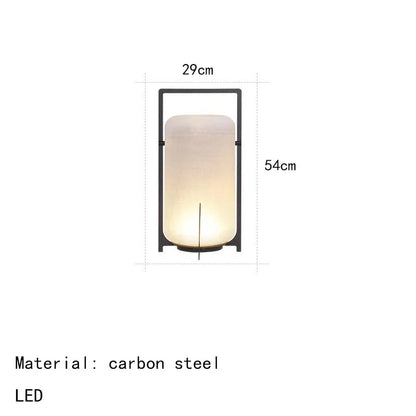 Modern Outdoor Indoor Floor Lamp White Acrylic Black Metal Lighting Floor Light For Garden Hotel Parlor Dining Room Bedroom