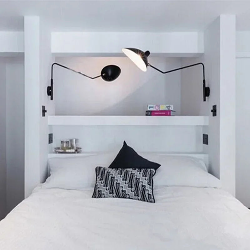 Serge Mouille 3-arm Floor lamp Designer Tripod LED Lamp Adjustable Spider Standing Lamp Loft master bedroom decor reading light