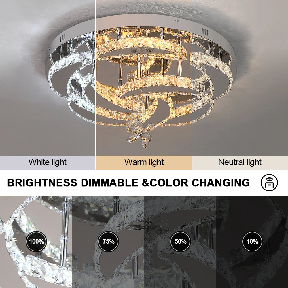 K9 Crystal Chandelier — Dimmable