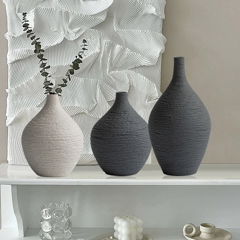 Nordic Slim Neck Ceramic Vase