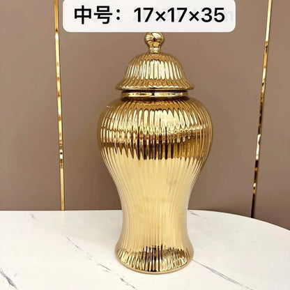 European Ceramic Jar Vase