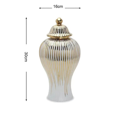 European Ceramic Jar Vase