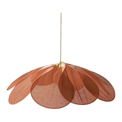 Colorful Petal Pendant Light – Fabric Flower Chandelier for Living Room & Bedroom