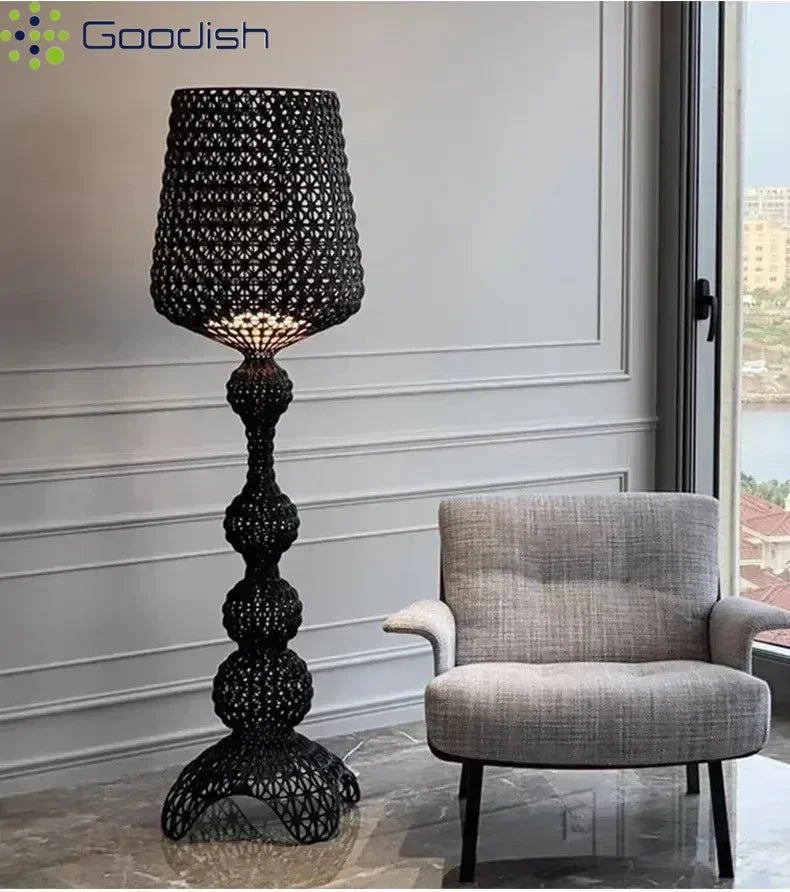 Japanese Medieval Retro Style Trophy Shaped LED Floor Lamp Art Design Lights for Living Dining Room Home Decoration Chandelier