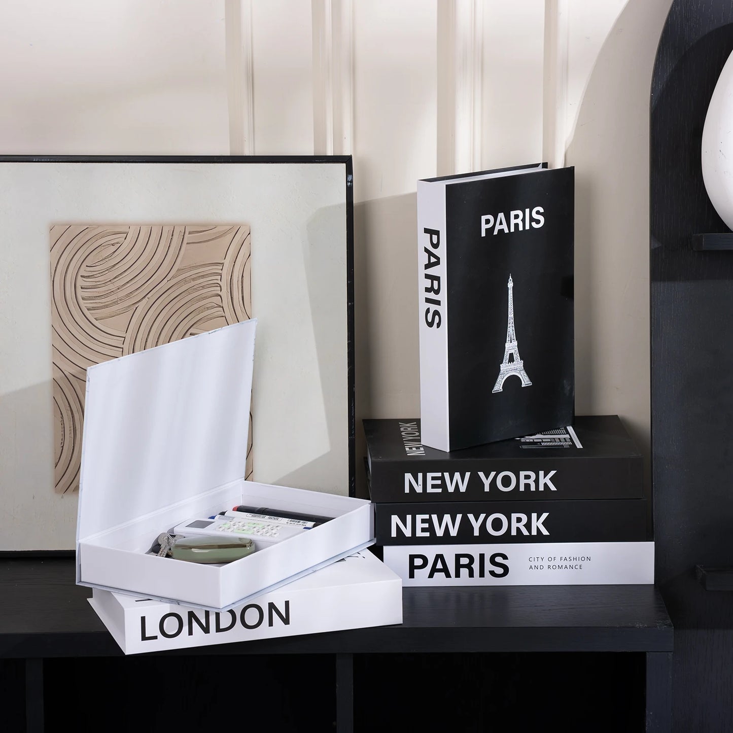 Luxury Decorative Fake Books – Nordic Coffee Table Storage Boxes