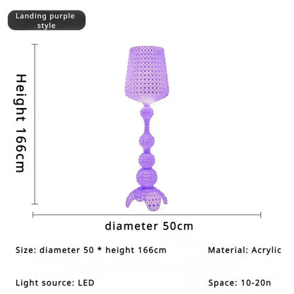 Japanese Medieval Retro Style Trophy Shaped LED Floor Lamp Art Design Lights for Living Dining Room Home Decoration Chandelier