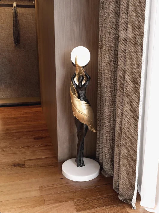 Modern Art Floor Lamp Home decoration Lights Living Room Bedroom Humanoid Atmosphere Lamps Couch High-End Sculpture LED Lighting