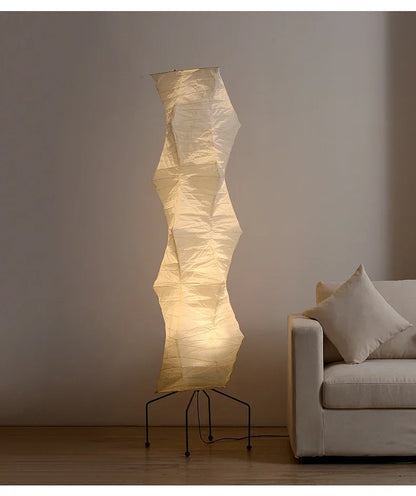 Akari-Style Rice Paper Floor Lamp – Japanese Designer Standing Light
