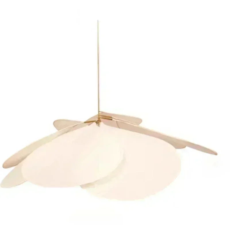 Colorful Petal Pendant Light – Fabric Flower Chandelier for Living Room & Bedroom