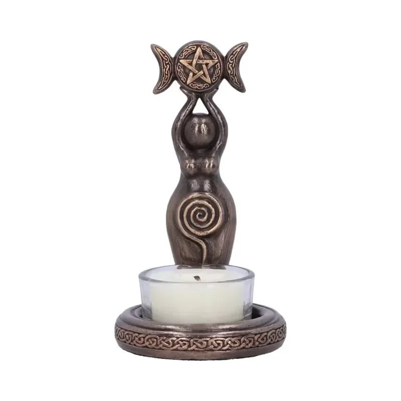 Resin Sculptural Candlestick