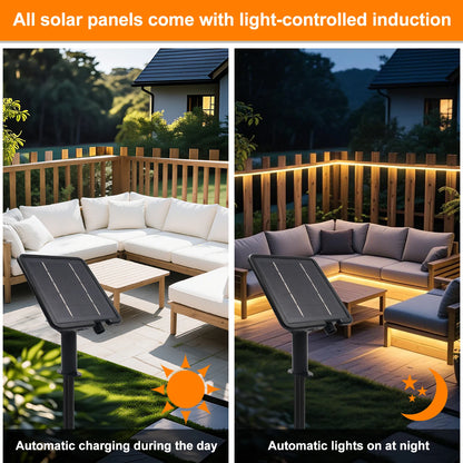 DC 24V 480LEDs/m Solar COB LED Strip Light Outdoor Waterproof Warm Natural White Flexible Adhensive Tape RA90 Linear Lighting