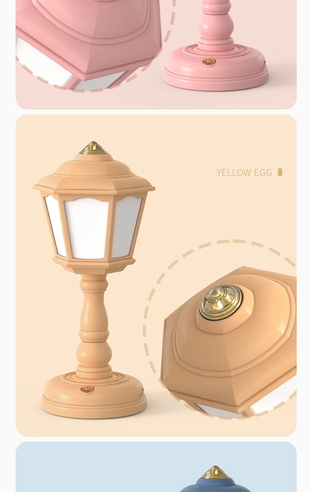 Mini Retro USB Rechargeable Night Light – Touch Candle Desk Lamp for Bedroom